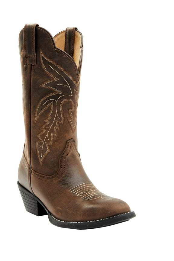Women's Rival&Reg; Women'S Western Boot Round Toe Brown 9 1/2 CW US