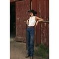 thumbnail image 1 of Shyanne Women's Shadow Striped Sleeveless Button-Down Western Shirt - SRSU24W62-CRM X-  US, 1 of 5