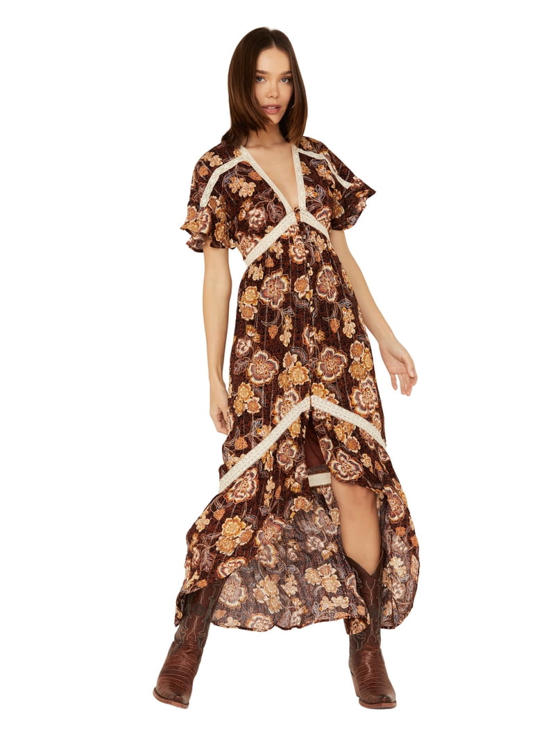 white christmas dresses Leanna Floral High Low Dress main image 1