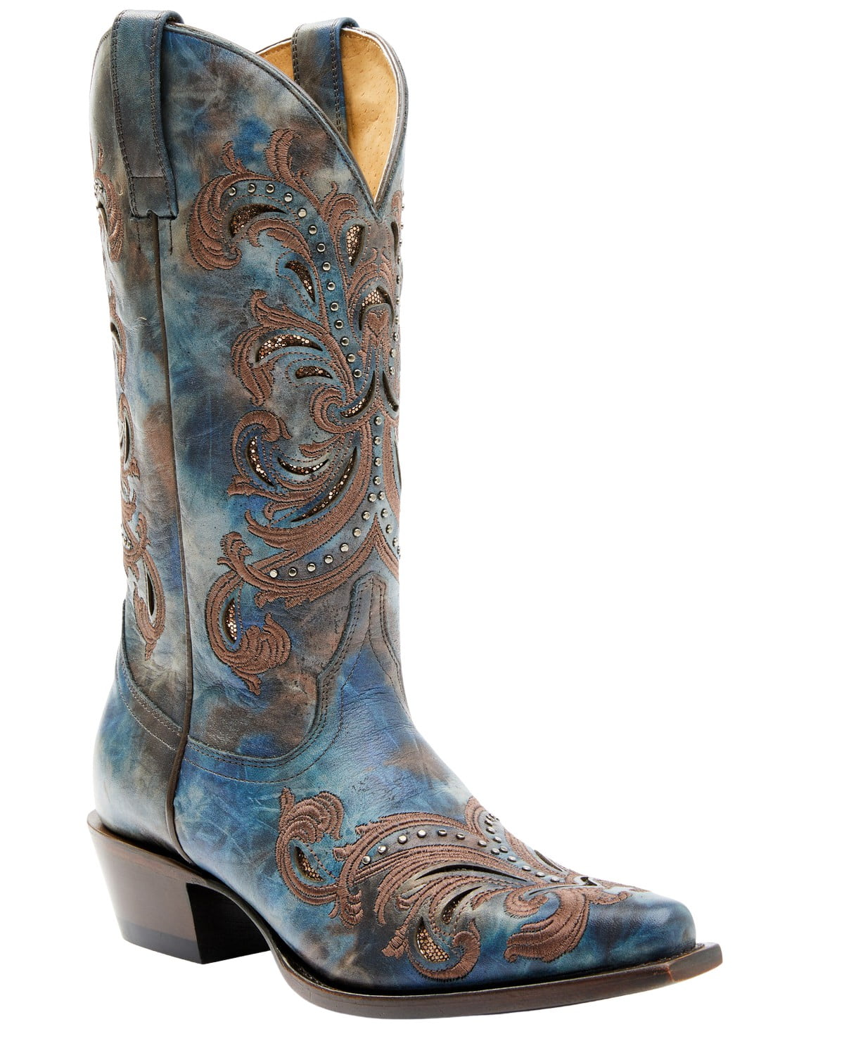 Womens blue deals western boots