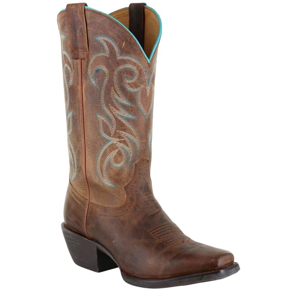 Shyanne Women's Xero Gravity Embroidered Performance Western Boot Square Toe - BBWP-01 7 M US