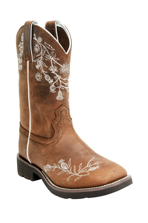 Women's Xero Gravity Ilaria Western Performance Boot Broad Square Toe Brown 11 M  US