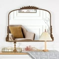 thumbnail image 1 of Shyfoy Large Arch Wall Mirror Ornate Mirror for Living Room Decor Anqitue Gold Decorative Mirrors for Wall 36" x 23", 1 of 7