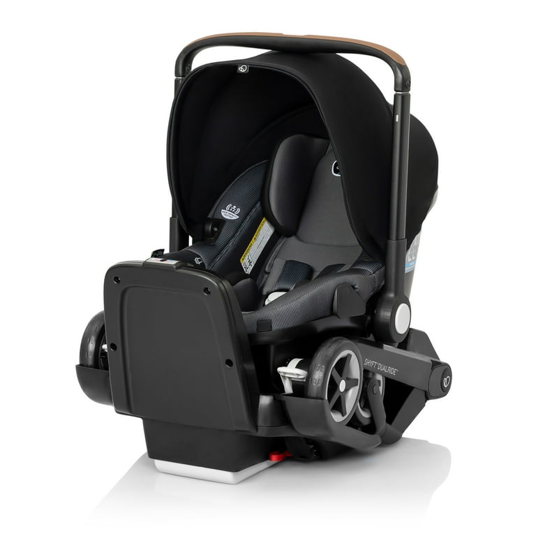 Shyft DualRide with Carryall Storage Infant Car Seat and Stroller Combo Boone Gray