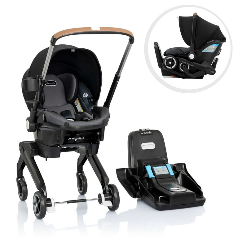 Evenflo Shyft DualRide Newborn Car Seat and Stroller with Grow