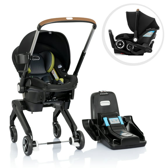 Shyft DualRide with Carryall Storage Infant Car Seat and Stroller Combo (Durham Green)