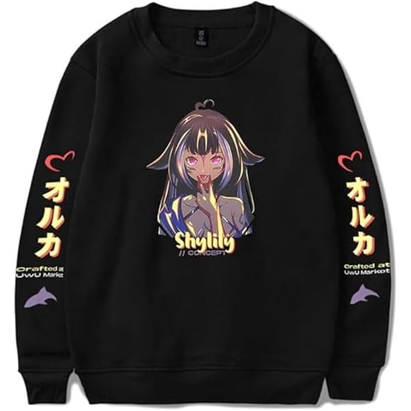 Shylily Merch Long Sleeve Unisex Cute Crewneck Sweatshirt Fashion Pullover Casual Wear