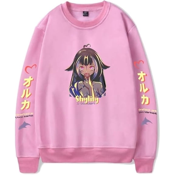 Shylily Merch Long Sleeve Unisex Cute Crewneck Sweatshirt Fashion Pullover Casual Wear