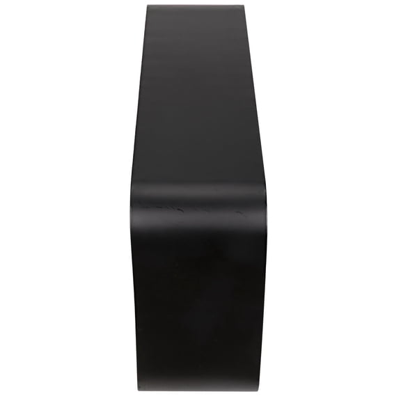 Shylock Matte Black Steel Console Table | Noir
