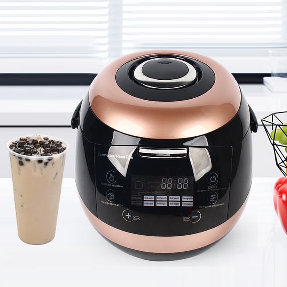 Shzicmy 5L Commercial Automatic Nonstick Pot Tapioca Bubble Tea Pearl Maker Machine