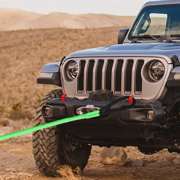 Shzicmy Green 15100lbs Long Towing Rope Elasticity Recovery Rope Kit with Handbag