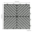 thumbnail image 1 of Meshed Structure Rubber Tiles Interlocking Garage Floor Tiles 12x12x0.5 Inch 25/55PCS Square Interlocking Deck Tiles, 1 of 18