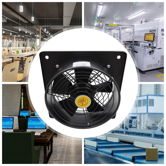 Shzicmy Industrial Ventilation Extractor Commercial Metal Axial Exhaust Blower Plate Fan