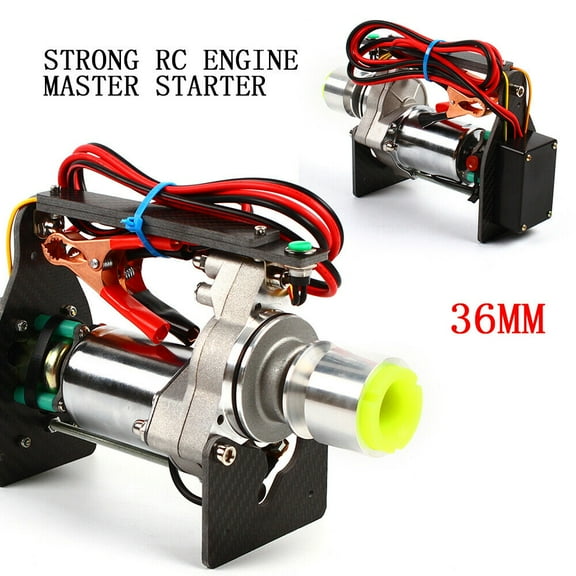 Shzicmy Strong RC Engine Starter for Gasoline/Nitro Engine RC Helicopter Airplane 36mm