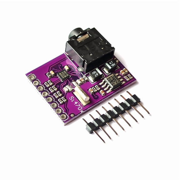 Si4703 FM Tuner Evaluation Board Digital Radio Broadcast Data Processing Module for AVR ARM PIC with Pins,1 * Si4703 FM Tuner Evaluation Board