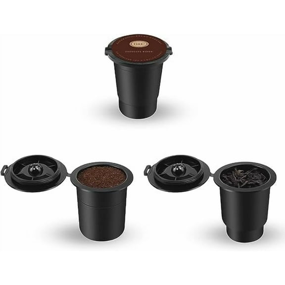 SiFENE Coffee Filter Pods Holder for KC101 - Reusable, For Ground Coffee & Tea - 3 Pack