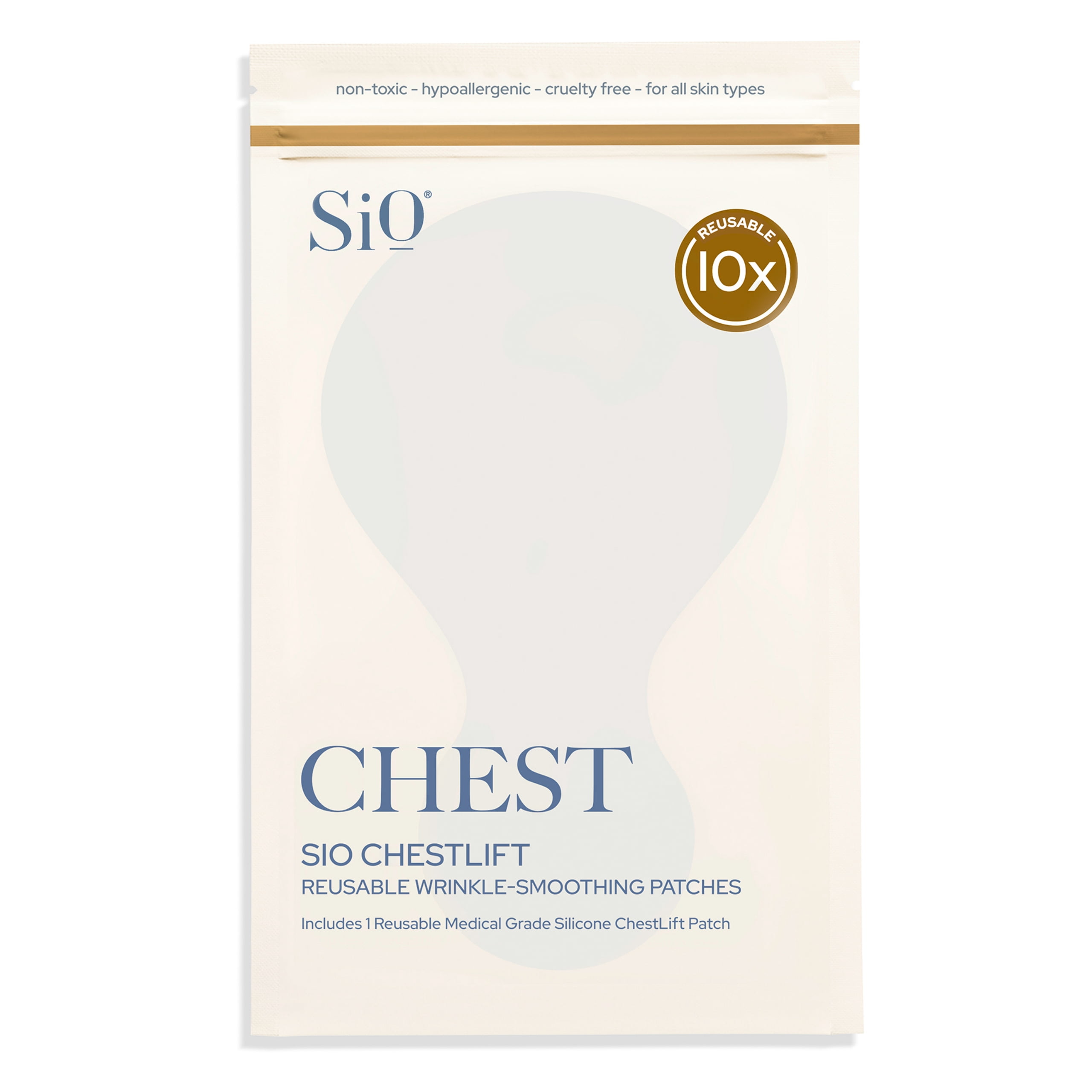 SiO Beauty ChestLift Anti-Wrinkle Patches (2 Weeks Supply) - Reusable ...