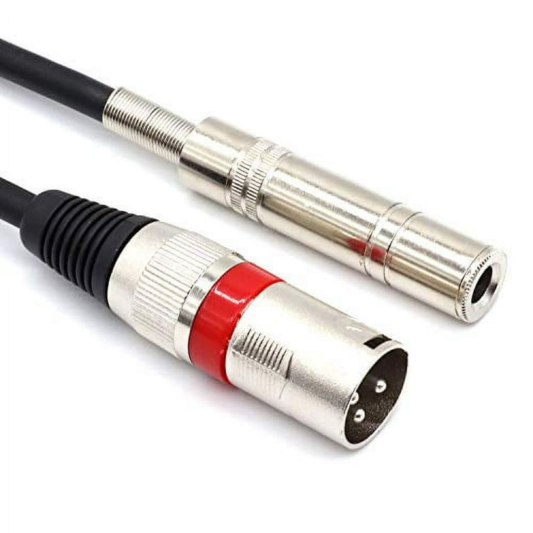 SiYear 6.35 mm 1/4 Female to XLR Female Adapter Cable,Quarter inch TS/TRS  to XLR 3 Pin Interconnect Cable (5Feet-1.5M)