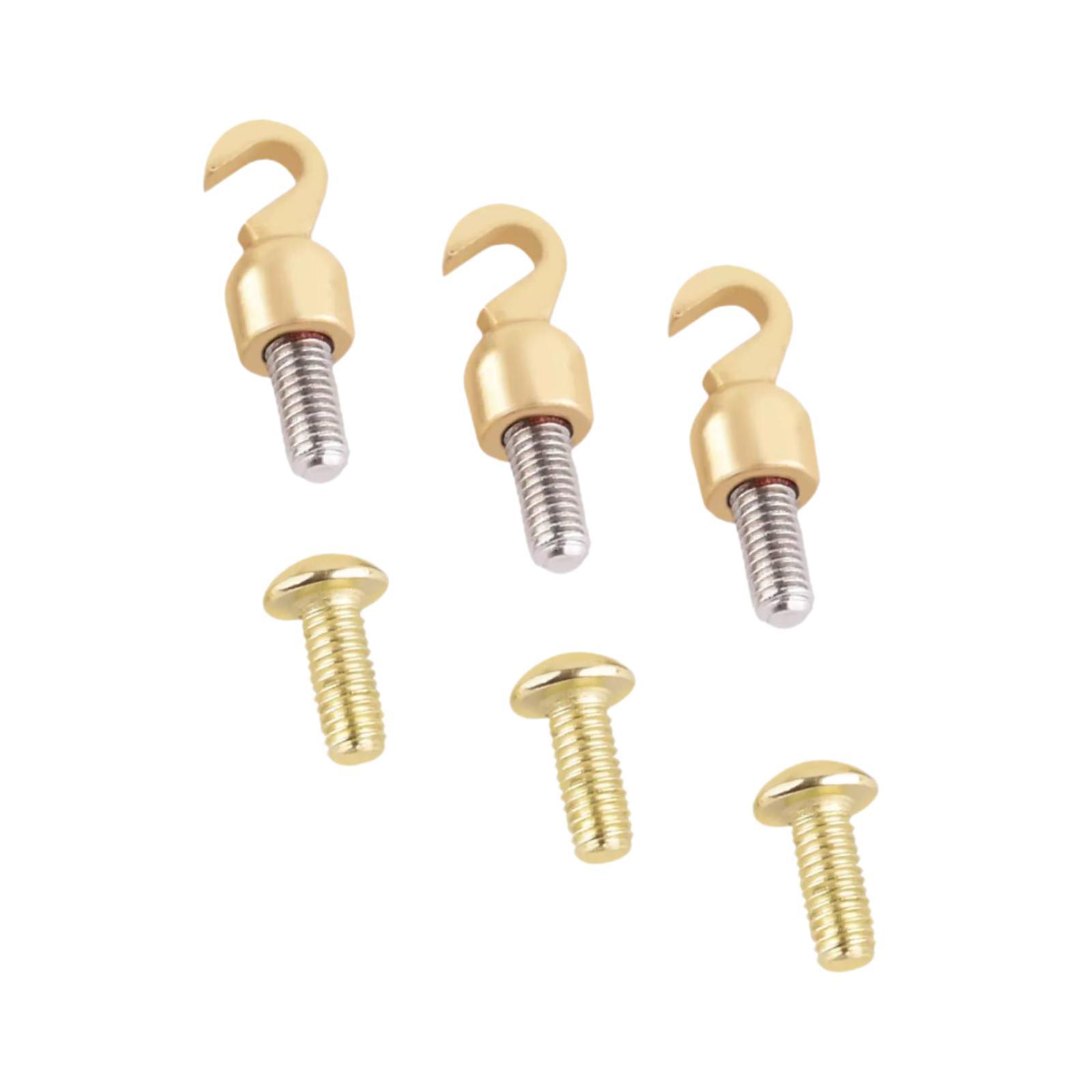 SiaBiced 3 Pieces Weight Shell Open Hook Set 5mm Thread Portable Metal ...