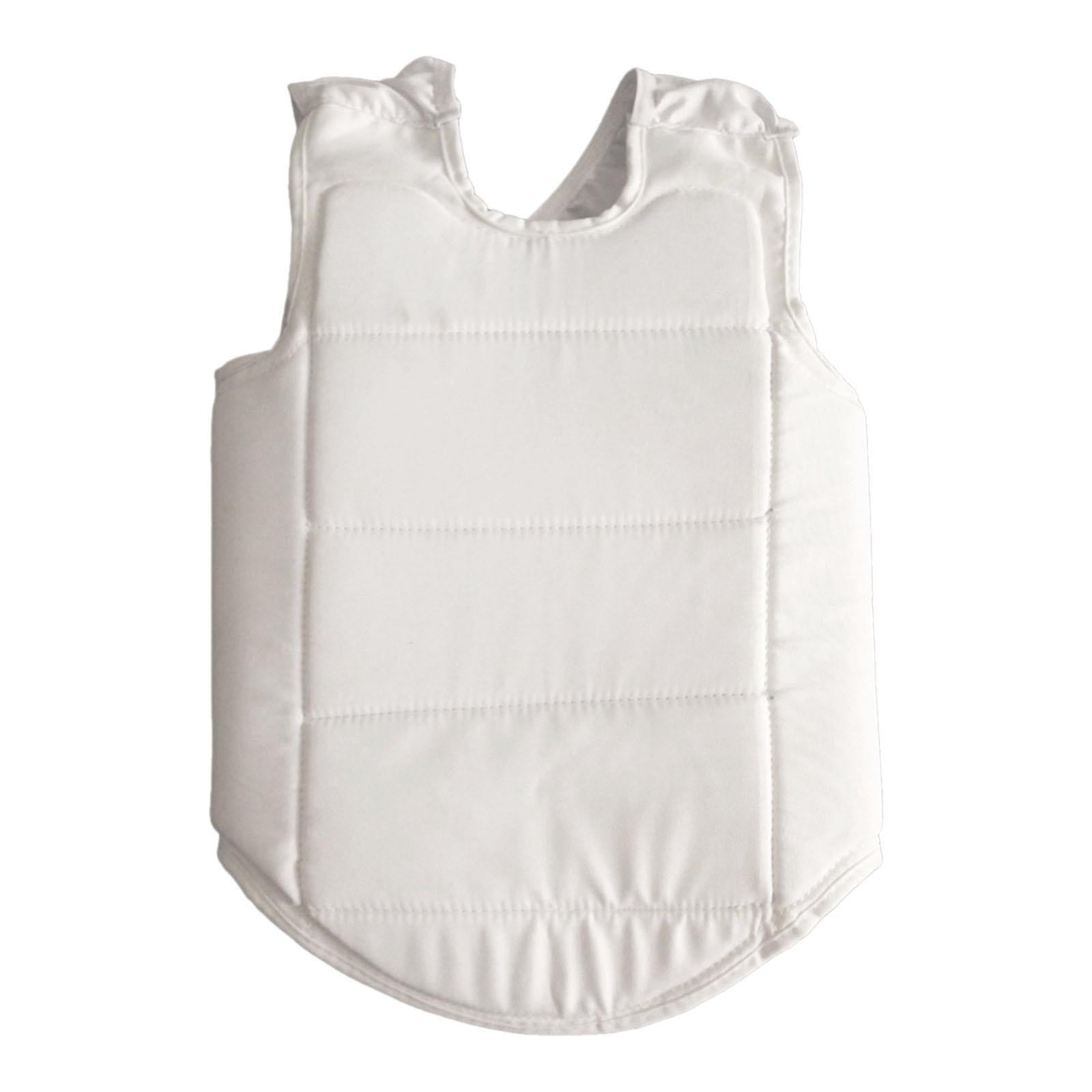 Rockible Reversible Karate Chest Protection Adjustable, Women Rib Shield Boxing Taekwondo Protective Vest, Black M