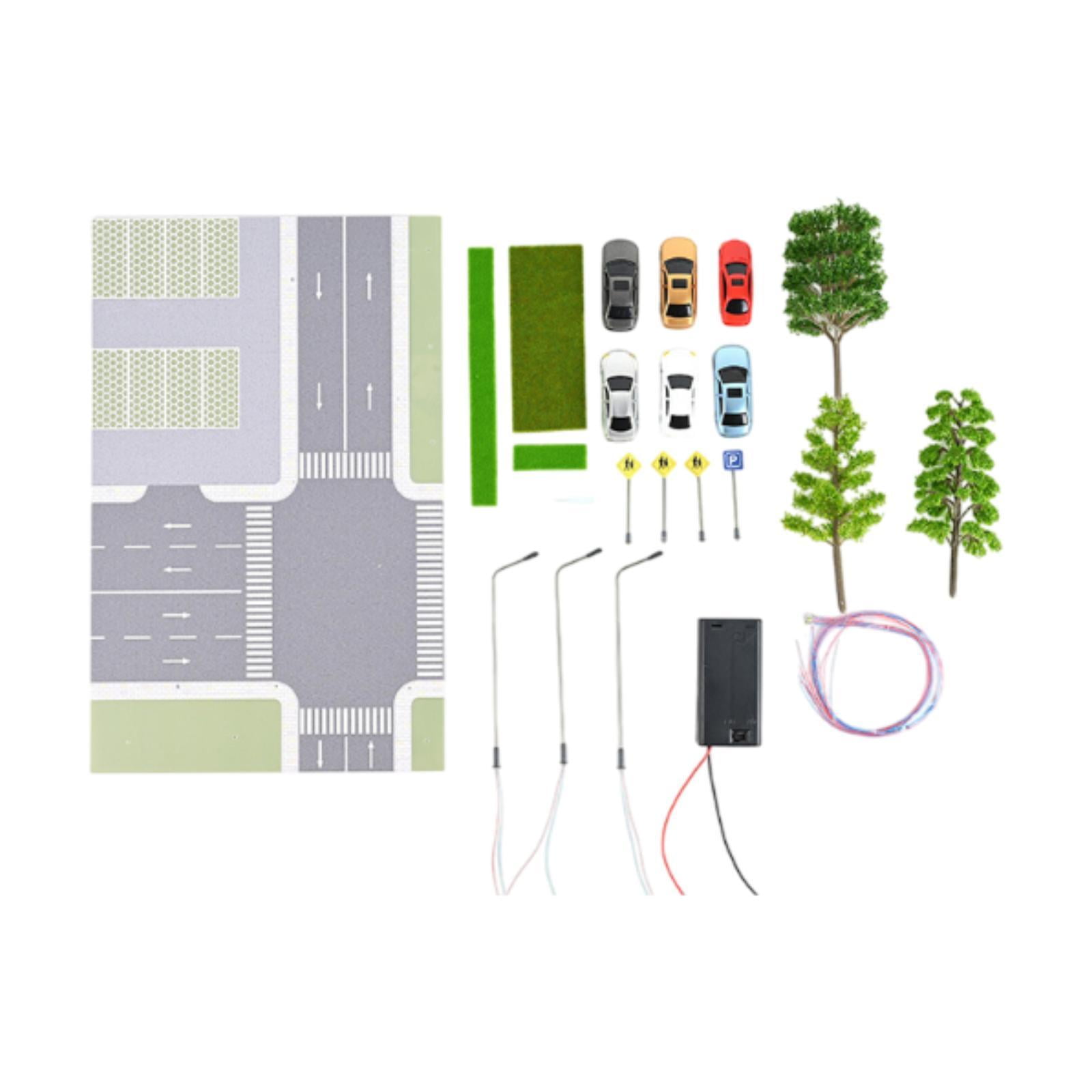 Busch 6038 Town Street Scenery Kit - HO Scale (1:87), Model Railroad Buildings & Vehicles