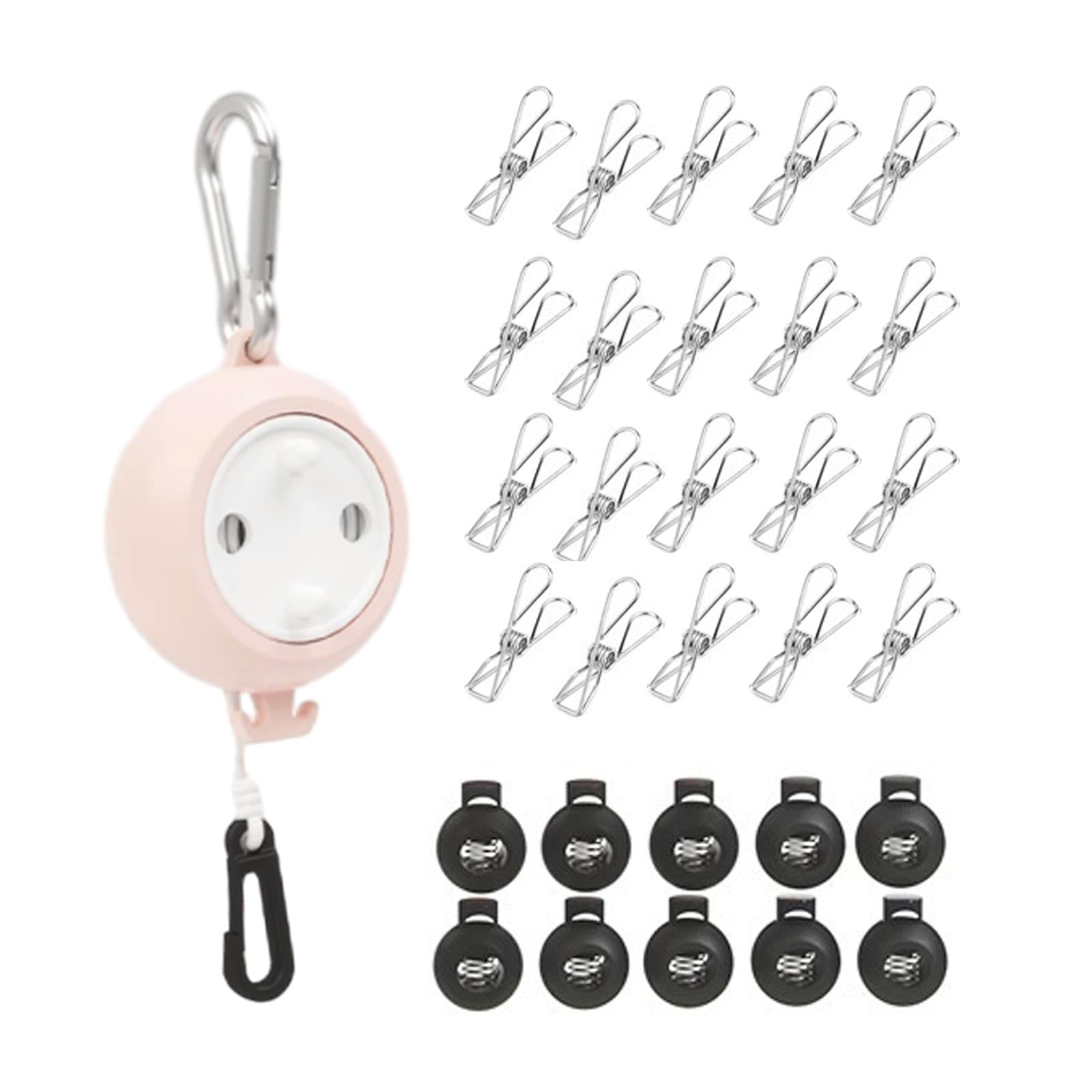 SiaBiced Retractable Clothesline Cord Portable Adjustable Easy to Use ...