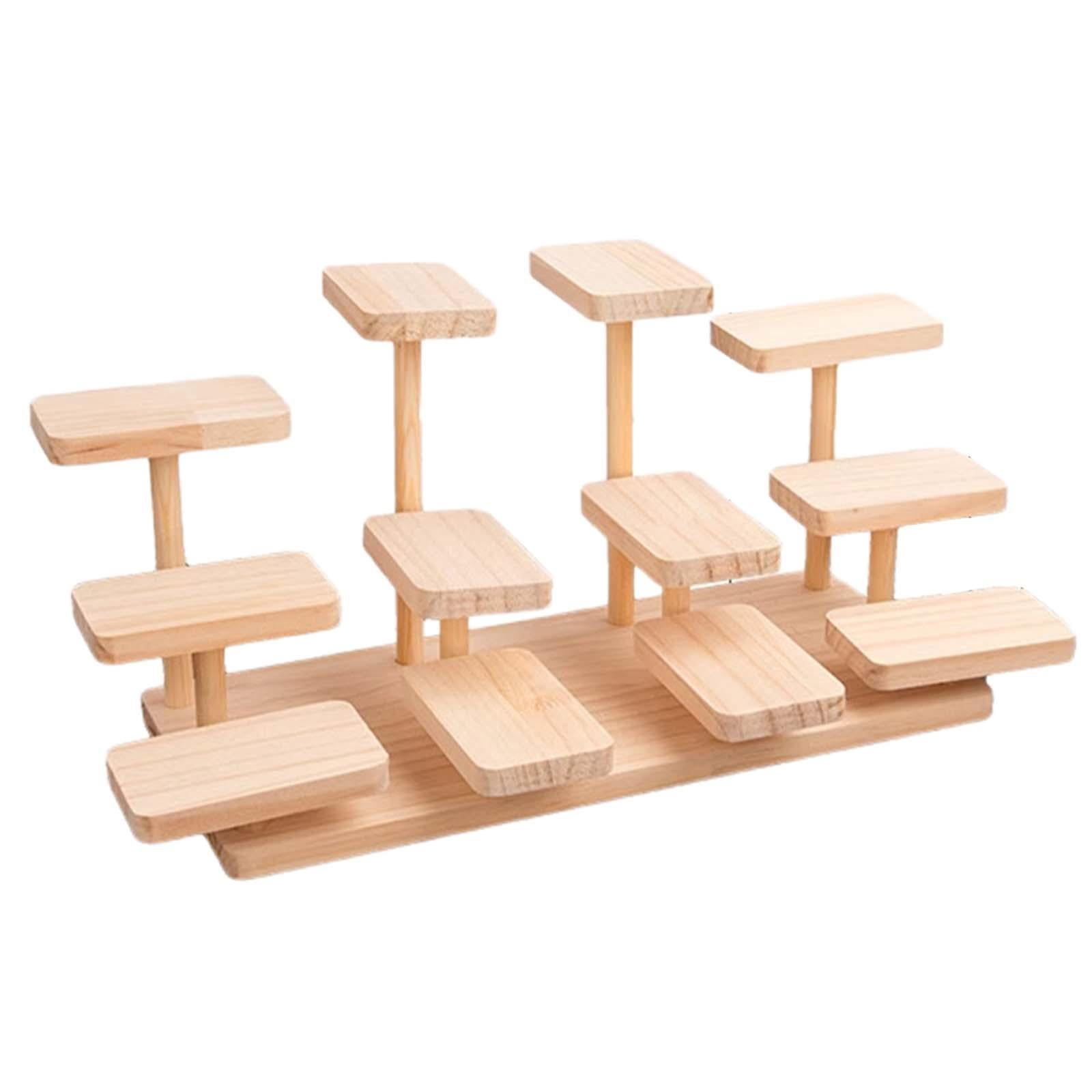 SiaBiced Wooden Display Riser Desktop Display Rack Storage Practical ...