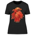 thumbnail image 1 of Siam Betta Fish In Movement Red T-Shirt Women -Image by Shutterstock, Female Small, 1 of 2
