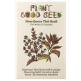thumbnail image 1 of Plant Good Seed Siam Queen Thai Basil Seeds: 250 Seed Packet, Full Sun Perennial, Organic AAS Winner, 1 of 8
