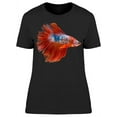 thumbnail image 1 of Siamese Betta Fighting Fish T-Shirt Women -Image by Shutterstock, Female 3X-Large, 1 of 2