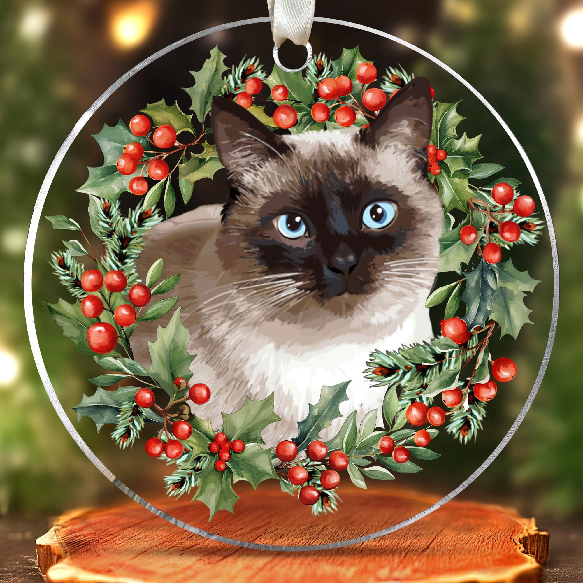 Siamese Cat Ornament