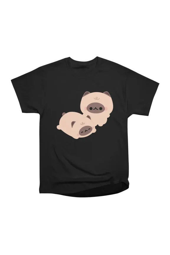 Siamese Cat Couple T-Shirt Tee Gift For Him Merch For Her Apparel For Friend