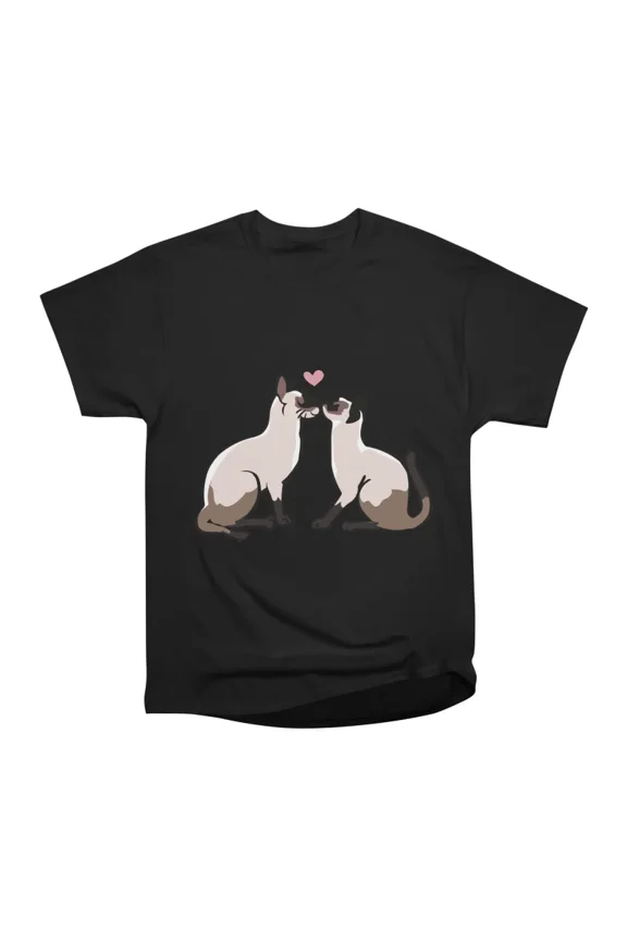 Siamese Cat Kisses T-Shirt Tee Gift For Him Merch For Her Apparel For Friend