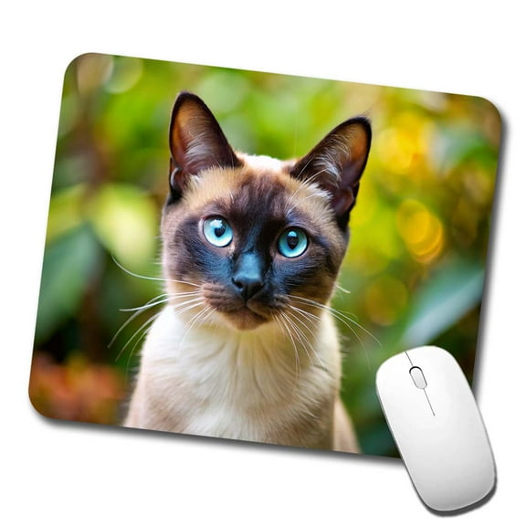 Siamese Cat Photo Mouse Pad Low Profile Gaming Mat