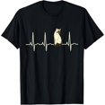 thumbnail image 1 of Siamese Cat Shirt - Siamese Cat Heartbeat Gift T-Shirt mens t shirt，black，women，funny，misfits，men，journey，t-shirt, 1 of 4
