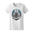 thumbnail image 1 of Siamese Cat With Helmet T-Shirt Women -Image by Shutterstock, Female Large, 1 of 2