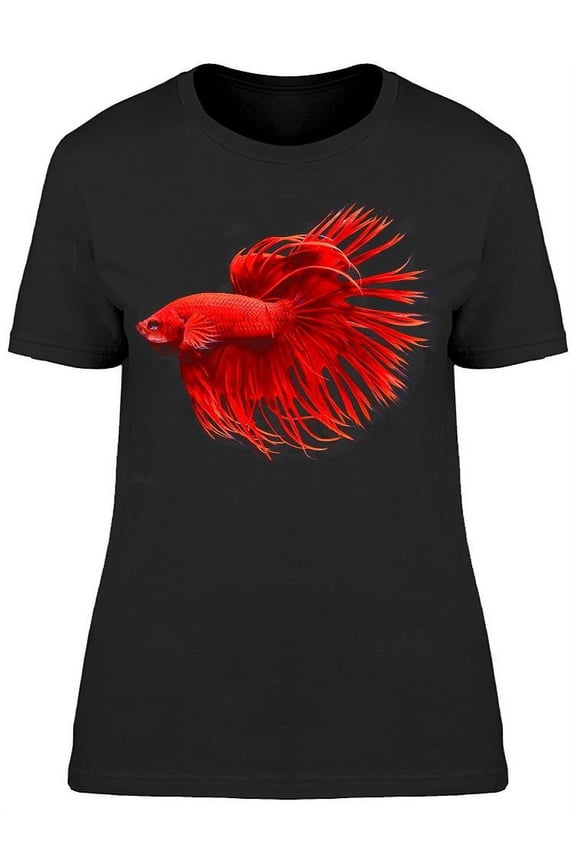 Siamese Fighting Fish In Red T-Shirt Women -Image by Shutterstock, Female XX-Large