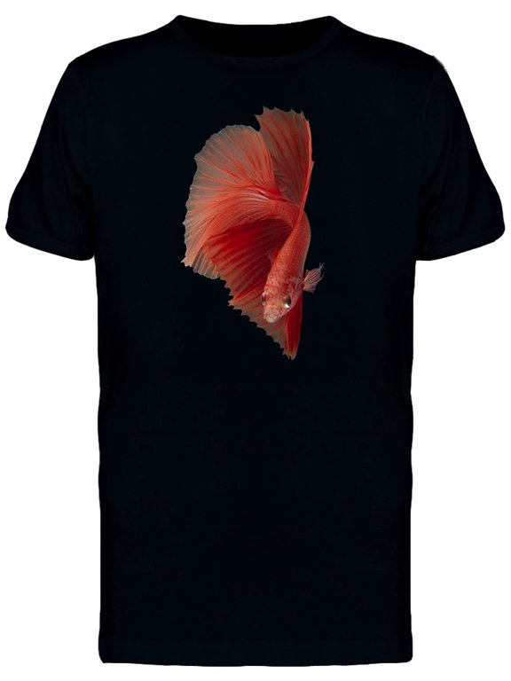 Siamese Fighting Red Fish T-Shirt Men -Image by Shutterstock, Male Large