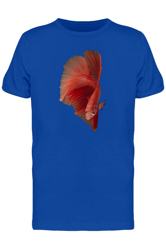 Siamese Fighting Red Fish T-Shirt Men -Image by Shutterstock, Male Small