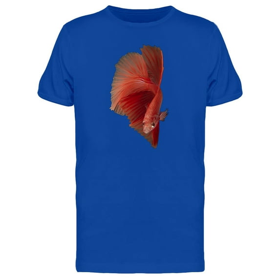 Siamese Fighting Red Fish T-Shirt Men -Image by Shutterstock, Male Small