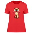 thumbnail image 1 of Siamese Kitten With Ribbon T-Shirt Women -Image by Shutterstock, Female XX-Large, 1 of 2