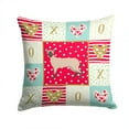 thumbnail image 1 of Siamese Modern 2 Cat Love Fabric Decorative Pillow Red, 1 of 4