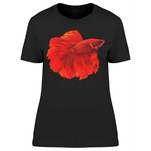 Siamese Red Only Betta Fish T-Shirt Women -Image by Shutterstock, Female Small
