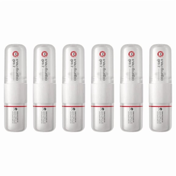 Siang Pure Aromatherapy Nasal Inhaler 6 Pack Refreshing Menthol, Peppermint & Eucalyptus Oil Blend Natural Cooling & Soothing Aroma for Easy Breathing