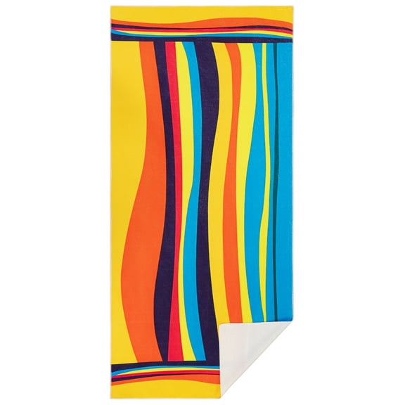 Siaomo Beach Towel Pool Towel, Microfiber,Quick Dry, for wimming,Sports,Gym -73" x 32"- Abstractionism