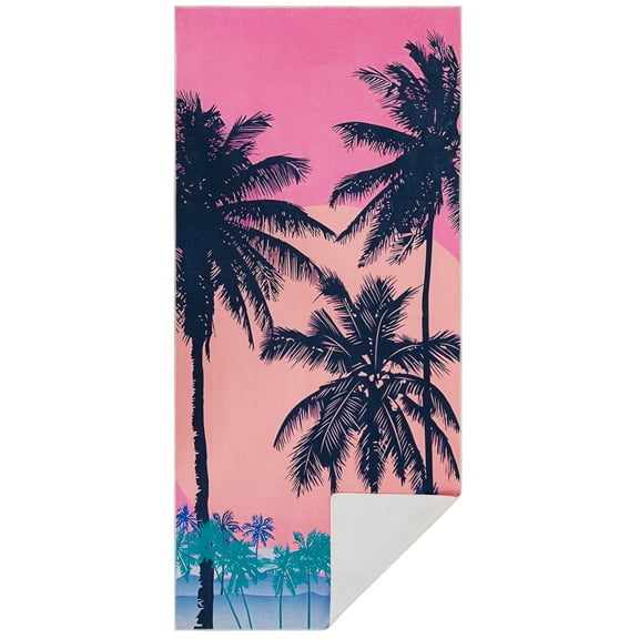 Siaomo Beach Towel Pool Towel, Microfiber,Quick Dry, for wimming,Sports,Gym -73" x 32"- Nightfall