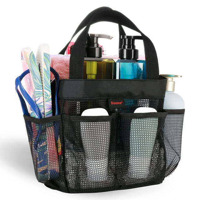 Siaomo Natural Mesh Shower Caddy Portable Shower Tote Bag for College