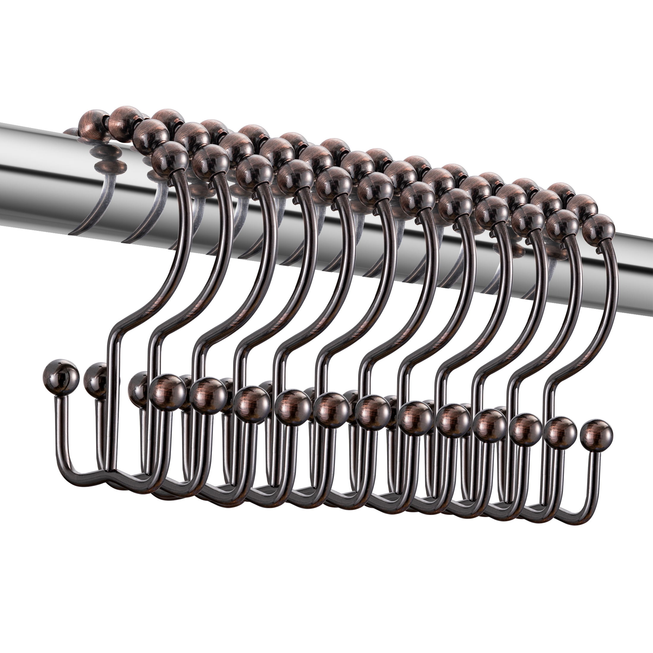 Better Homes and Gardens OilRubbed Bronze Set of 12 Shower Curtain