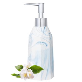 Uxcell 2-Pack Glass Soap Dispensers - 13.5oz Clear Bottles With Black Pumps For Kitchen & Bathroom