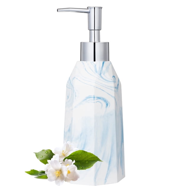 Siaomo Soap Dispenser with Pump, [8.45 oz] Resin with Marble Finish ...